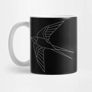 Abstract Geometrical Bird Mug